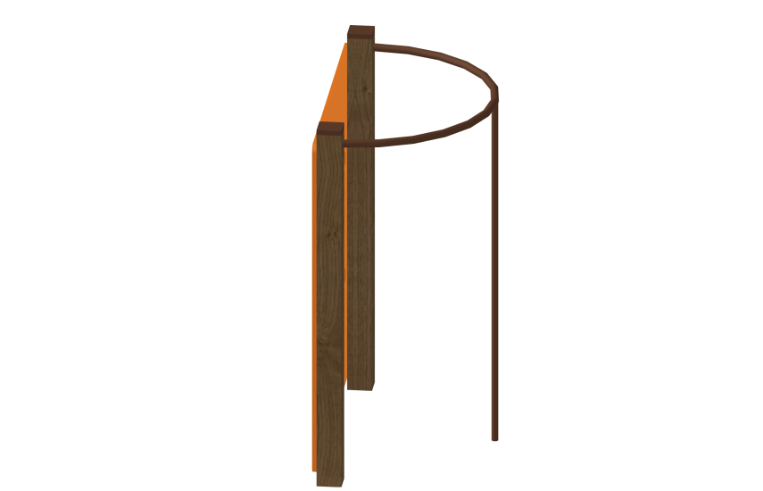 Стенка для лазания с шестом YDS 20-003