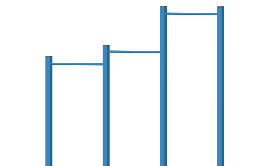 Турник тройной YDS 30-003