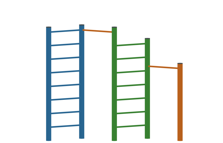 Турник со шведской стенкой тип 1 YDS 30-006