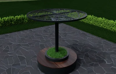 Пергола с лавкой YDS-PT-03