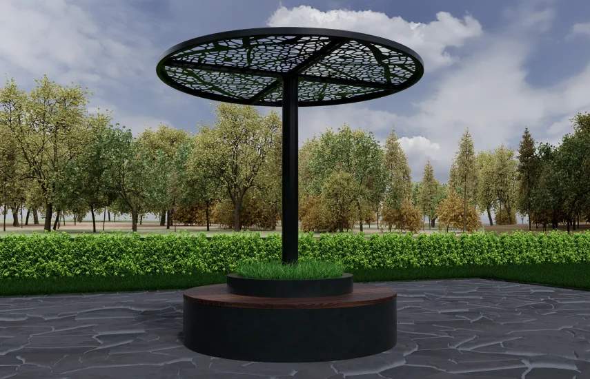 Пергола с лавкой YDS-PT-03