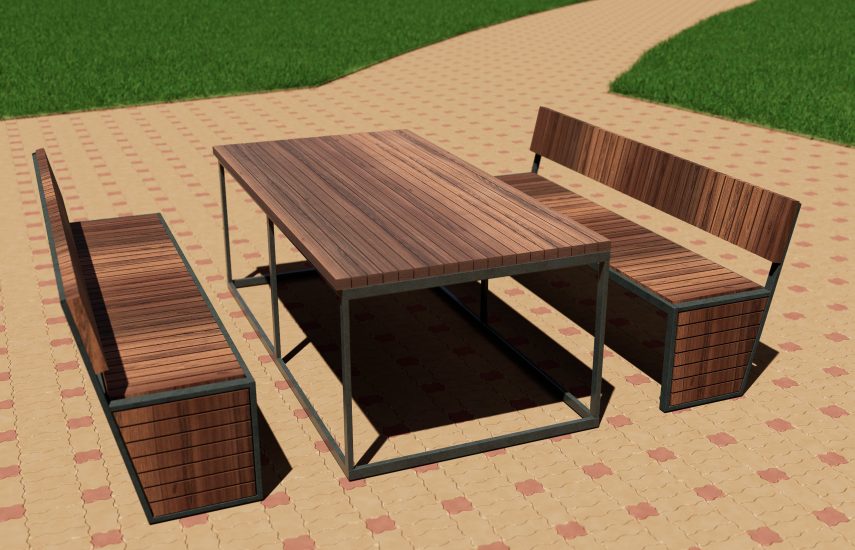 Столик с лавочками YDS-S-08