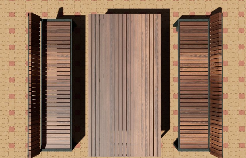 Столик с лавочками YDS-S-08